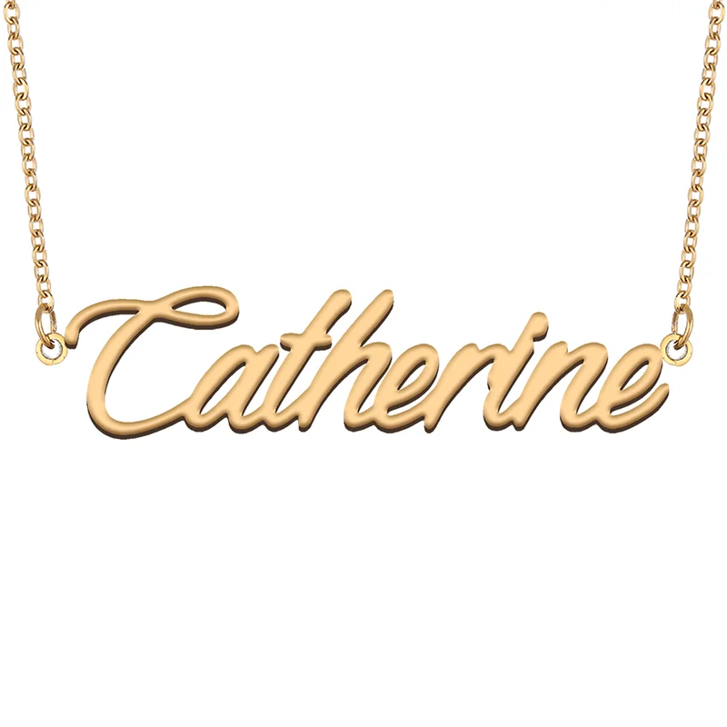 Necklace with Name Catherine for His Her Family Member Best Friend Birthday Gifts on Christmas Mother Day Valentine's Day