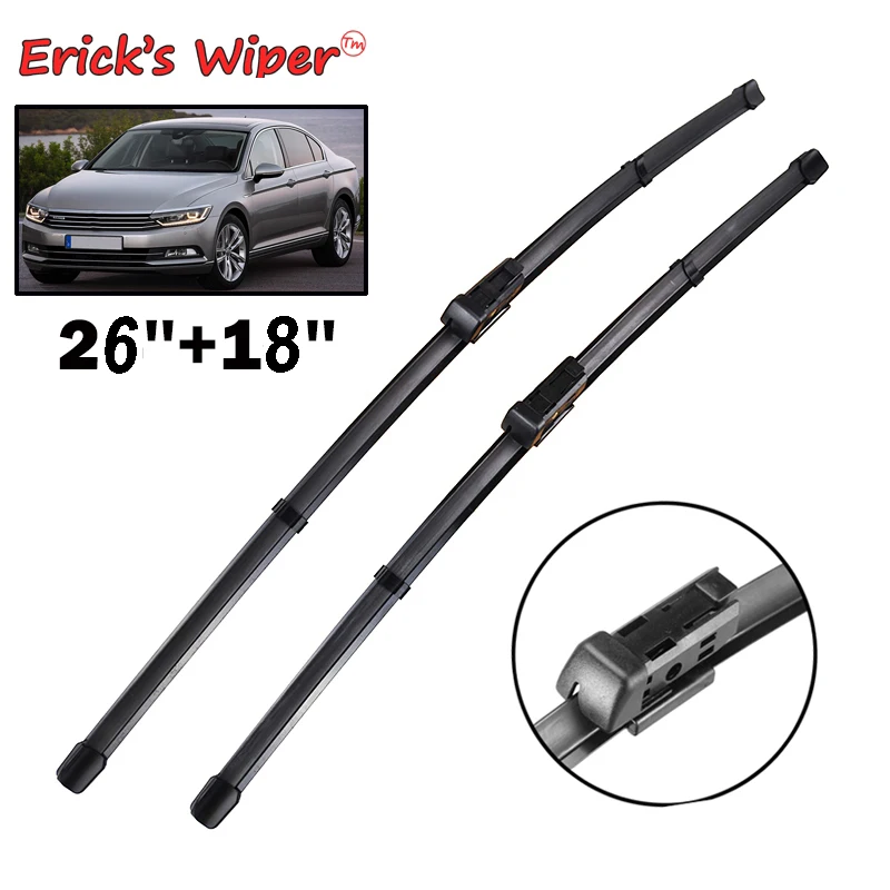 Erick\'s Wiper LHD Front Wiper Blades For VW Passat B8 2015 - 2023 Windshield Windscreen Clean Window Car Rain Brushes 26\