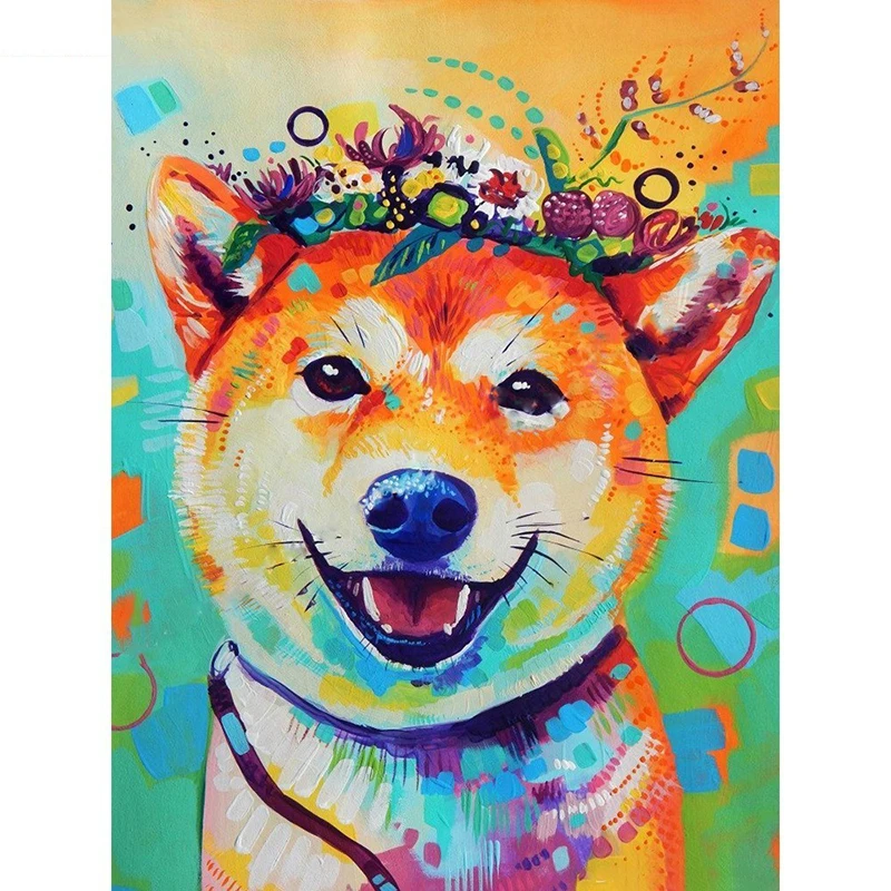 

5D diamond mosaic painting Shiba Inu DIY diamond painting cross stitch full painting art mural painting