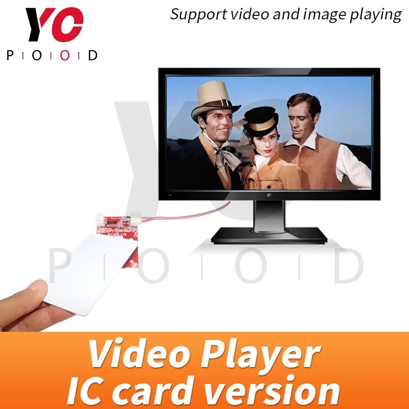 Escape Game video player RFID trigger put IC card on IC reader to trigger video play room escape mechanism