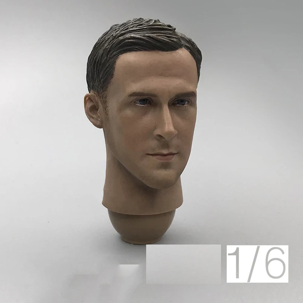 Best Sell 1/6th Male Blade Runner Head Sculpture With Connector Model Can For 12inch Body Doll Collectable