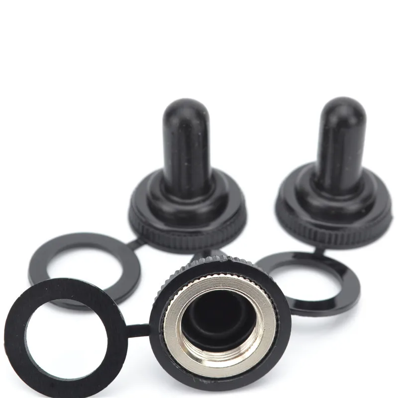 1Pcs 12MM Toggle Switch Waterproof Cap Rubber Resistance Rocker Toggle Button Switch Dust Cover