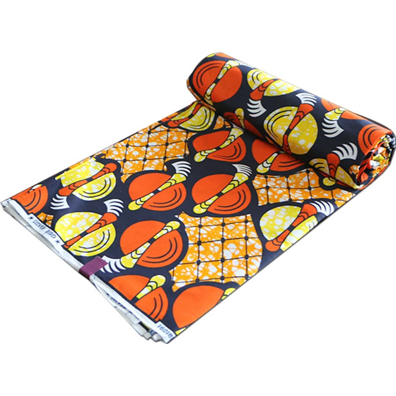 Wax Ankara en coton à imprimés, véritable tissu Africain 2020 wax de haute qualité pour robe 6yards