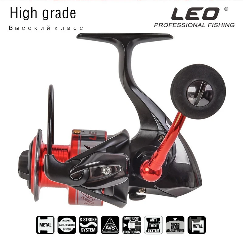 Genuine Leo 10+1BB High-end Metal fishing reel Long trolling Spinning Wheel Rocker Aluminum alloy coil Saltwater Molinete Trolls