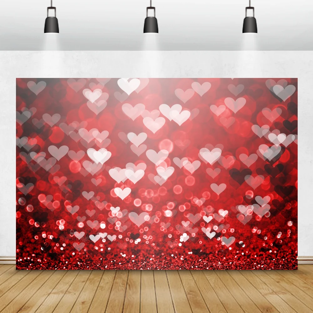 Mơ Màng Đèn Bokeh Phông Nền Chụp Ảnh Hồng Trái Tim Glinks Giả Tưởng Tình Yêu Cho Bé Họa Tiết Hình Nền Photocall Phòng Thu