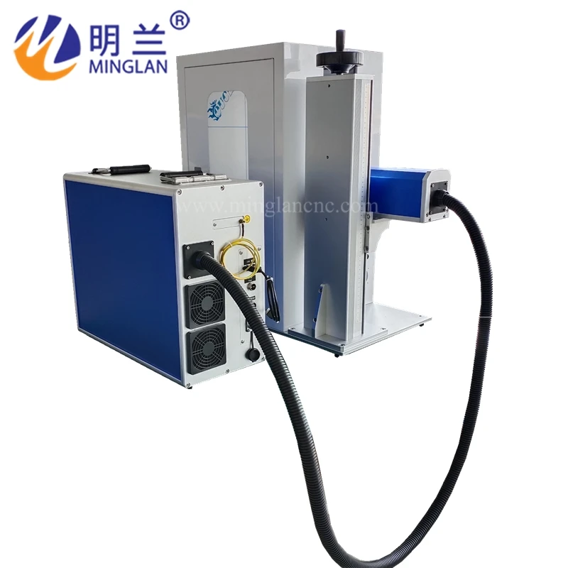 50W Encoused laser marking machine for mark metal materials
