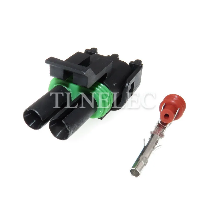 2 Pin Cách Nam Nữ Kín Kim Phun Ổ Cắm Chống Nước Đầu Cắm Ô Tô 12015792 12010973 Delphi GM