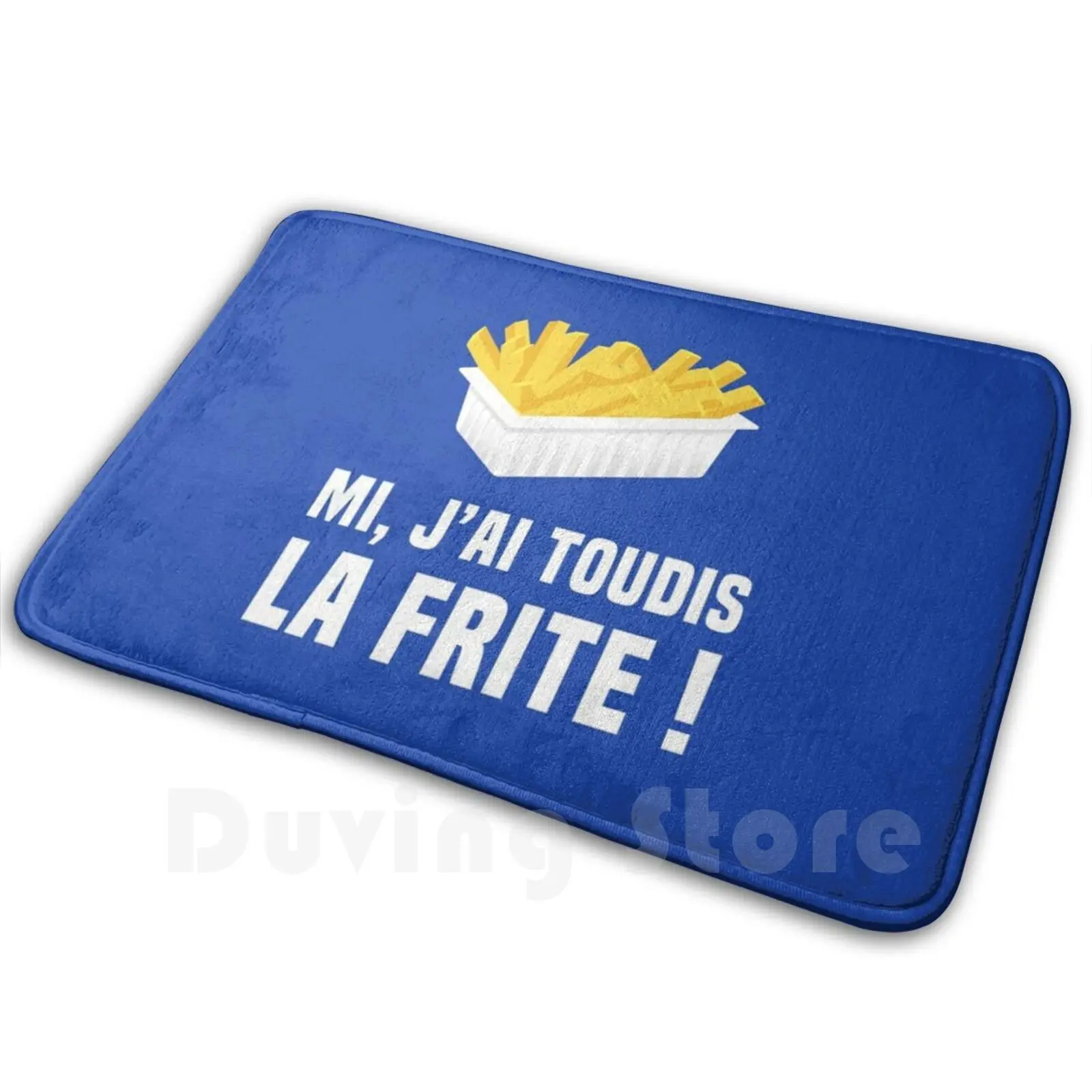 Mi , I Always Have The Fries! Soft Non-Slip Mat Rug Carpet Cushion Fried Chti Humor Chti Gifts Chtis Chti Souvenirs