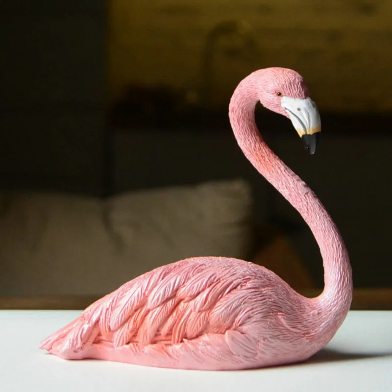 Everyday Collection Cute Pink Flamingo Home Decoration Animal Figurine Fairy Garden Wedding Party Ornament Christmas Lovers Gift