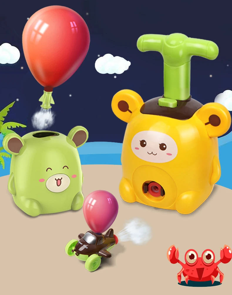 Puzzle istruzione macchinine lanciatore aerodinamico ad aria palloncino power cars giocattoli per ragazzi esperimento scientifico regalo per bambini per bambino ragazzo