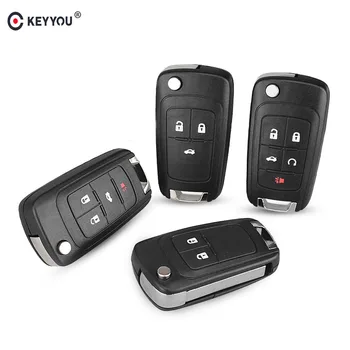 KEYYOU Dla OPEL/VAUXHALL Dla Astra J Corsa E Insignia Zafira C 2009 2010 2011 2012 2013 2016 Składane etui na kluczyk zdalnego sterowania