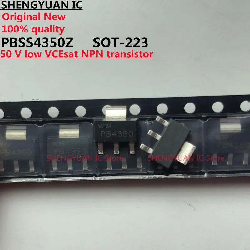 

10 pcs/lot PBSS4350Z PB4350 SOT-223 PBSS4350 50V low VCEsat NPN transistor 100% new imported original 100% quality