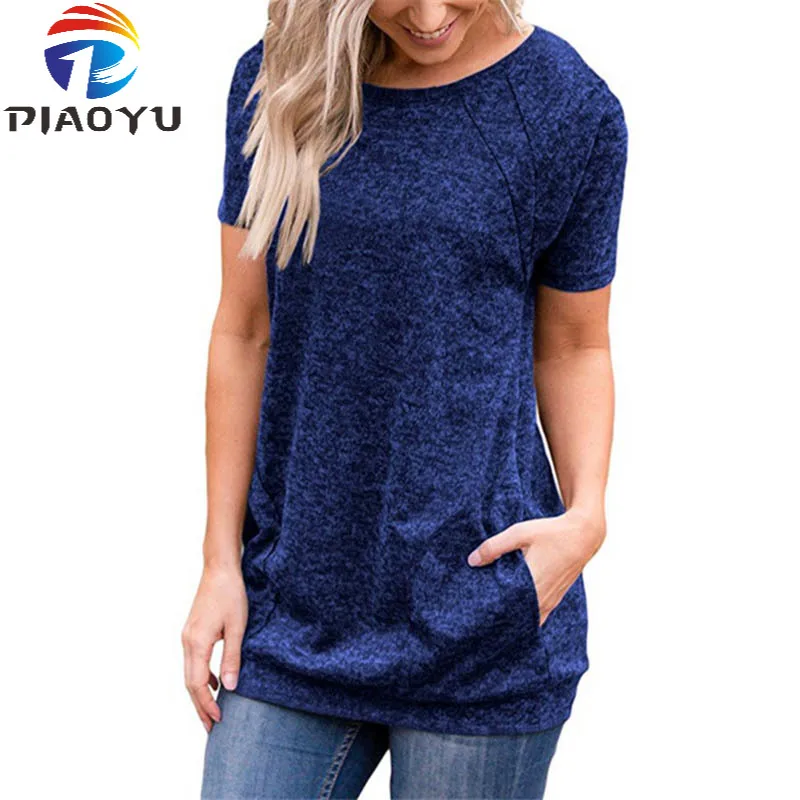 Sport Running Loose T Shirt Women Dry Quick Gym Yoga Shirt Ladies Fitness Short Sleeve O-Neck Pocket Decoration Tee