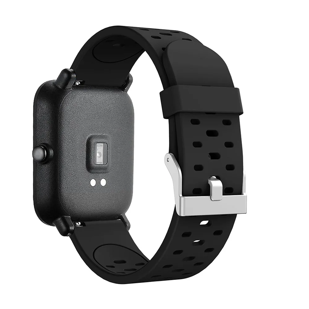 Behua-huami amazfit bip,youth,bip lite,gts用の交換用シリコンブレスレット,20mm