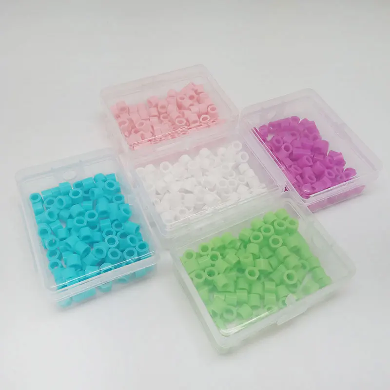 100Pcs/box Dental Coloring Code Silicone Identification Circle Instrument Autoclavable Disinfection Oral Care Dentist Tools