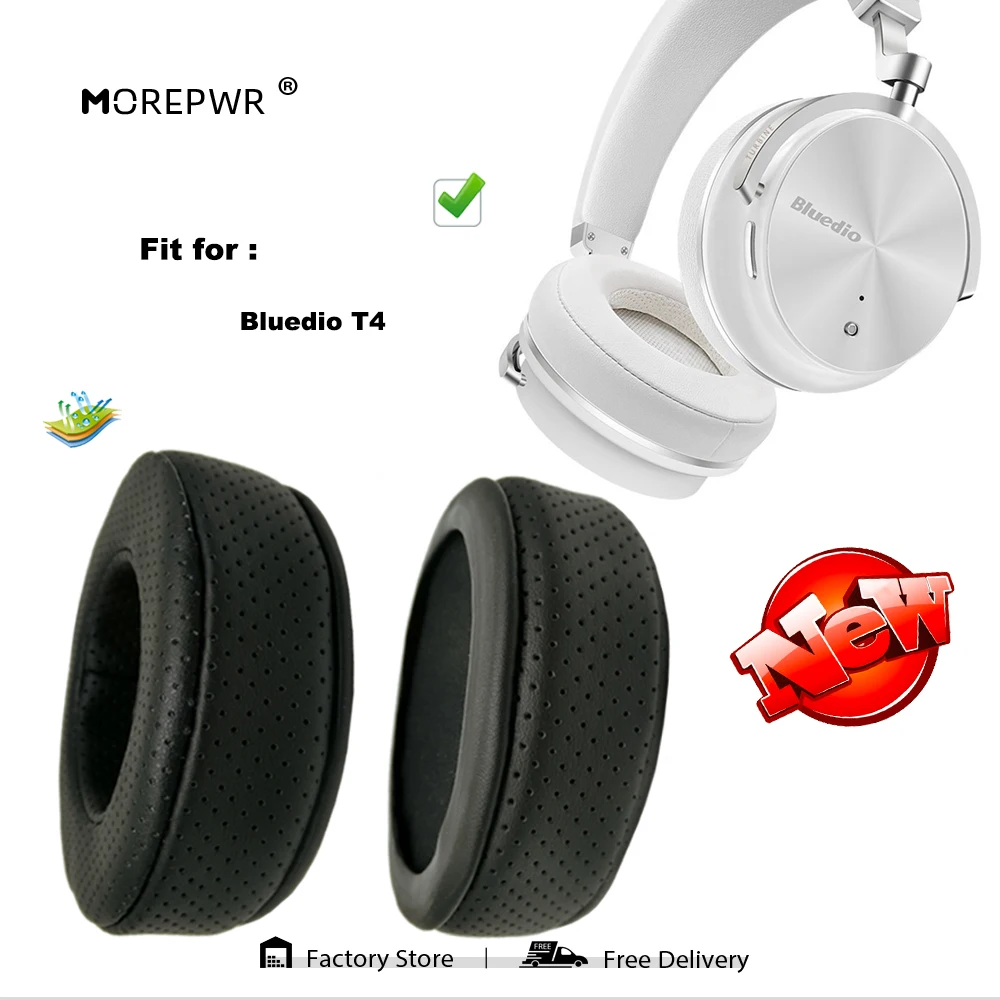 

Replacement Ear Pads for Bluedio T4 T-4 T 4 Headset Parts Leather Cushion Velvet Earmuff Earphone Sleeve Cover