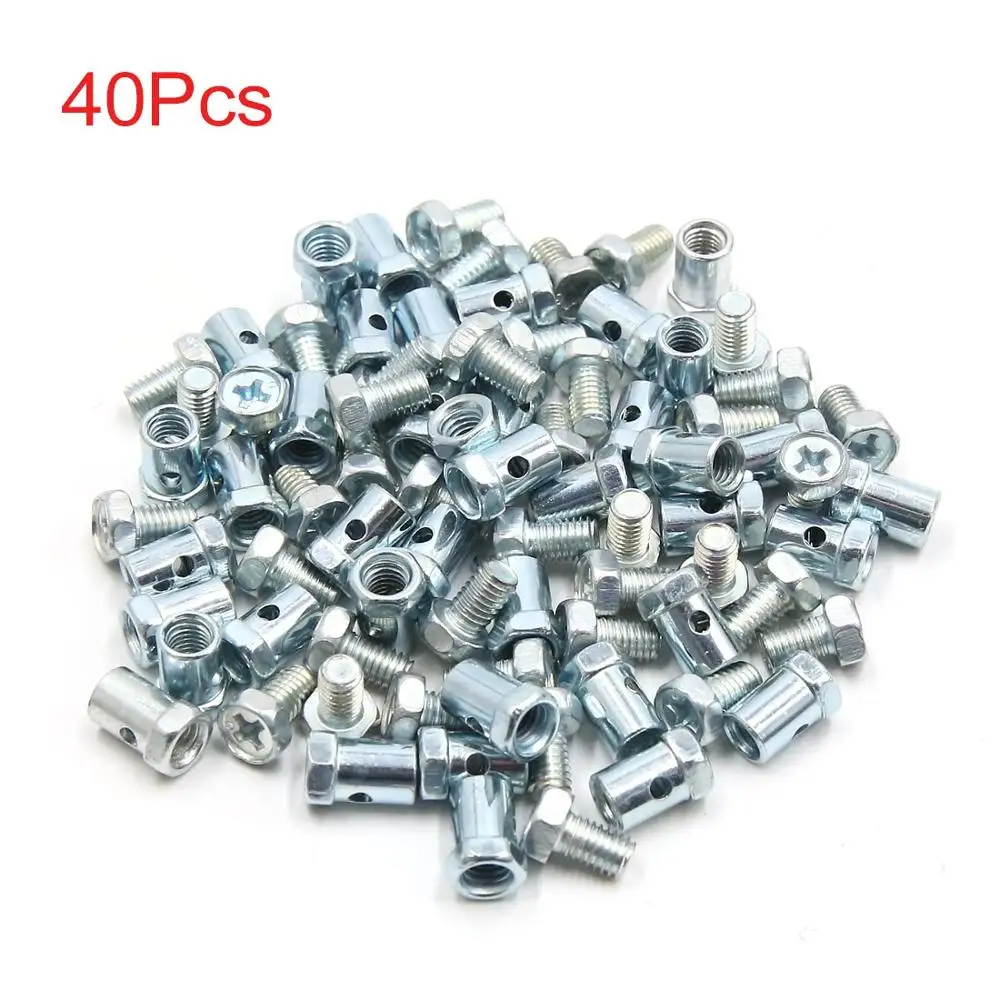 X Autohaux Universal 10/20/30/40/50/70/100pcs 5mm Dia Brake Line Cable Wire Fixed Screws Fastener For Motorcycle Accessories