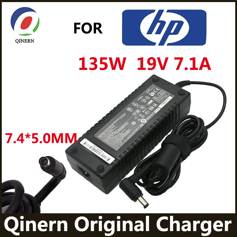 

19V 7.1A 135W 7,4*5,0 MM адаптер для ноутбука HP compaq NX7400 NX6310 NC6400 PA-1131-08HC 397747-001 397803-001 384023-003 зарядное устройство