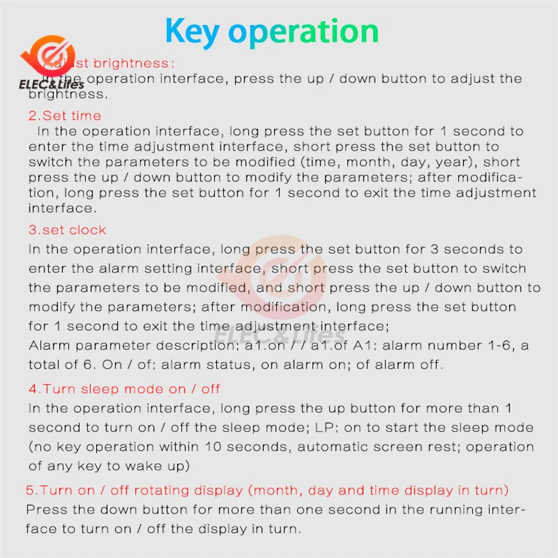 DIY Electronic LED 4 Digit Digital Display WiFi Timing Clock Module APP Control For Smart Home