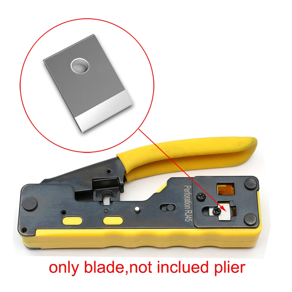 rj45 spare blade tools parts for RJ45 crimper Crimping cat6 Cable Stripper pressing line clamp knife rg45 8p8c pliers tongs 5pcs