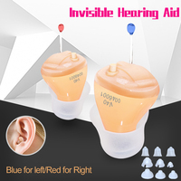 Portable Audifonos Mini Hearing Aids Adjustable Tone Hearing Aid Small In The Ear Invisible V40 Sound Amplifier Ear Care Tools