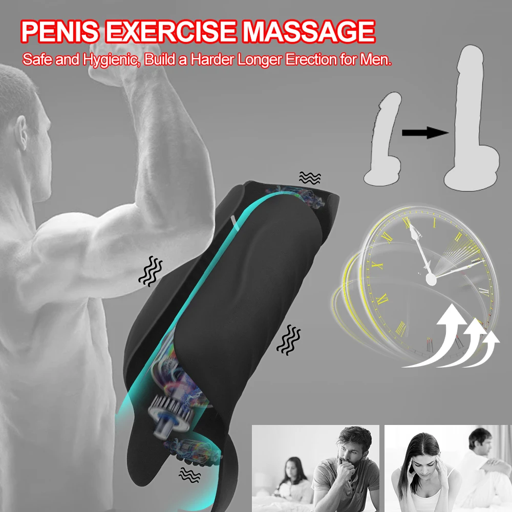 Automatic Male Masturbator Adjustable 10 Modes Masturbation Cup Adult Endurance Exercise Electric Pocket Pussy Sex Toys for Men