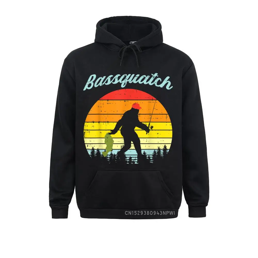 Bassquatch Bigfoot Sasquatch Fish Fishin Fisherman Gift Pullover Beach Thanksgiving Day Women Hoodies High Quality Sweatshirts