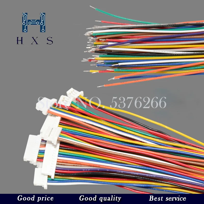 10PCS 10cm 20cm 30cm SH1.0mm 1.0 Female Connector Electronic Wire 2/3/4/5/6/7/8/9/10Pin Electronic Line Single/Double Head 28AWG