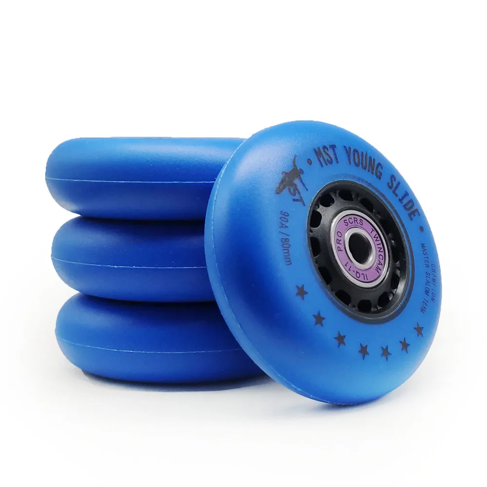 90A Original MST YOUNG SLIDE Skating Wheels for SEBA Skates 72mm 76mm 80mm Shift Drift Skating Brake Long Distance Roller Tyre