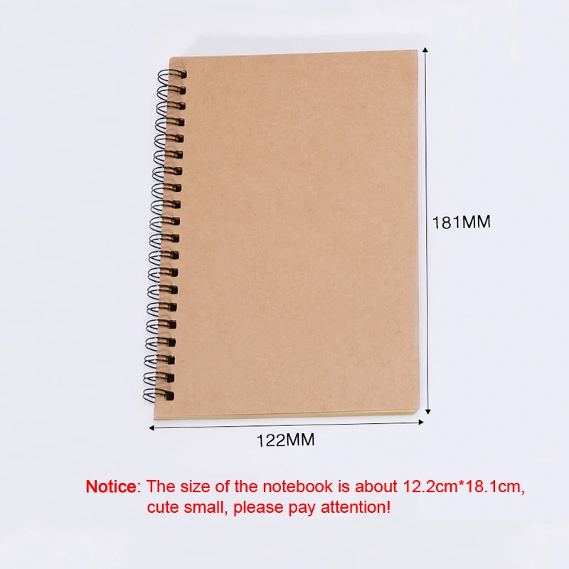 Cute Small Sketchbook Notebook for Drawing Painting Graffiti Soft Cover Black Paper Sketch Diary Book Memo Pad Office School