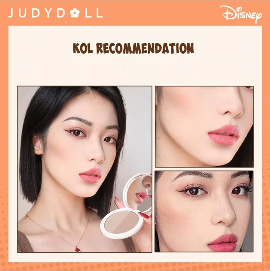 Judydoll Face Makup 2 Color Contour Palette Bronzer Long-lasting 3d V Face Nose Shadow Hairline Power Waterproof Contour