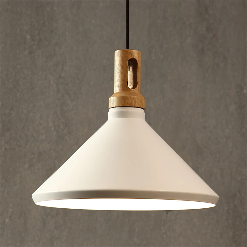 Industrial White Pot Lid Pendant Lights Modern Dining Room Retro Loft Living Room Warehouse Lamp Nordic Hanging Lights Lighting