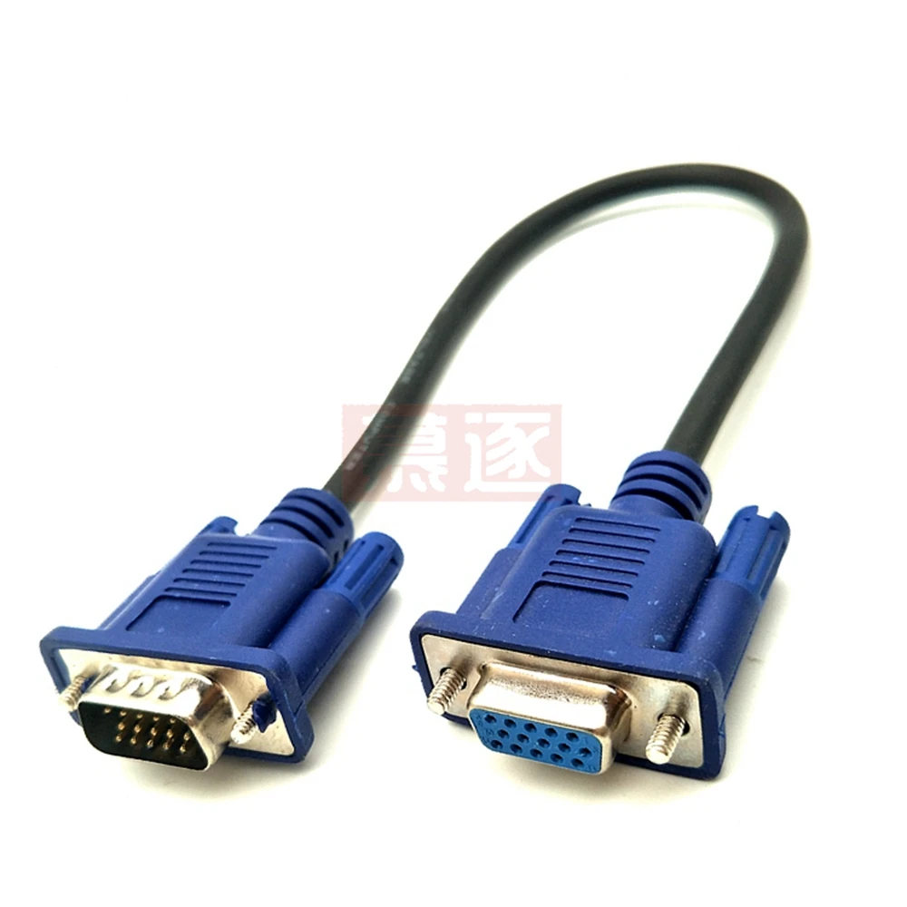 0.5m-10m HD15Pin VGA D-Sub Short Video Cable Cord Male to Male M/M Male to Female and Female to Female RGB Cable for Monitor