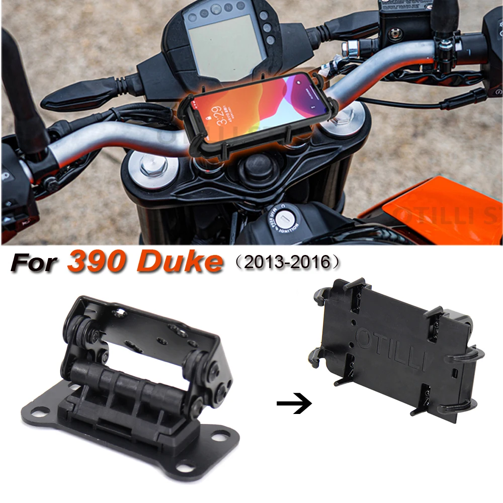 

For 390 Duke 2013-2016 2015 2014 NEW Motorcycle Accessories Black Mobile Phone Holder GPS Stand Bracket