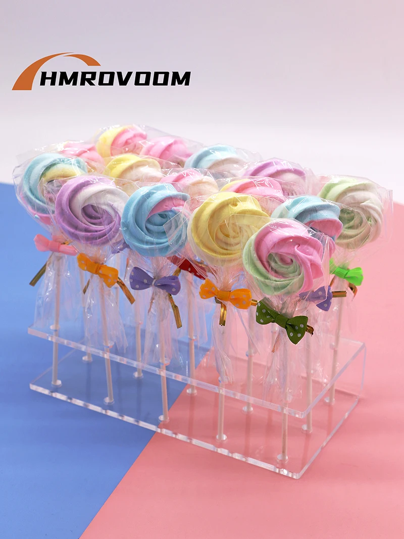 HMROVOOM  15 Holes Transparent Plexiglass Acrylic Lollipop Display Stand/Acrylic Lollipop Stand/Holder