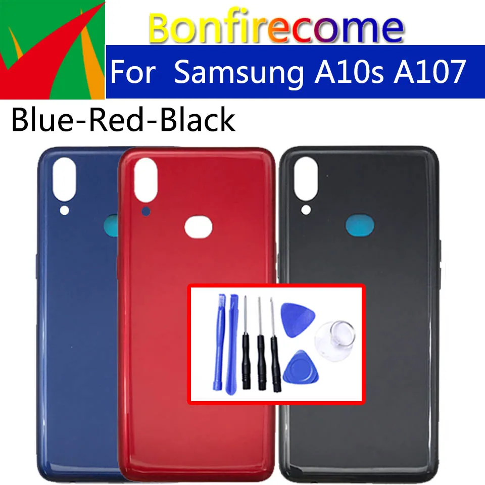 For Samsung Galaxy A10S A107 A107F A107M A107F/DS A107M/DS Battery Cover Rear Door Housing with sticker