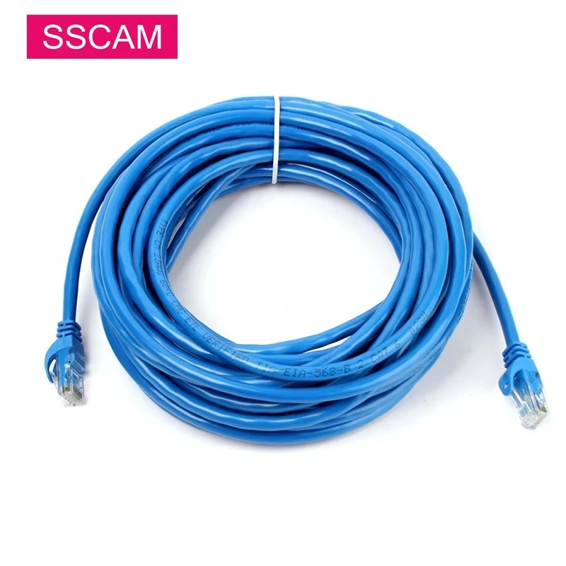 Cat6 RJ45 Kabel LAN Jaringan Kecepatan Tinggi Ethernet PC Kabel Router Komputer 5M/10M/20M//30M/40M Untuk Kamera IP POE