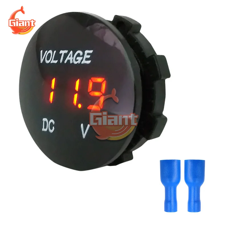 LED Display Digital Panel Voltmeter Voltage Meters Auto Truck Refit for 12-24V Car Motorcycle Accessories Power Supply