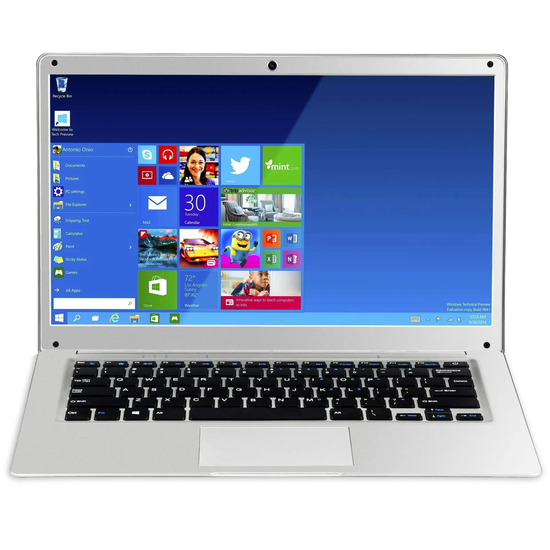 Global Professional OEM 15.6 Inch Ultra Thin Laptop 8GB Wins10 Dual Core Notebook Computer