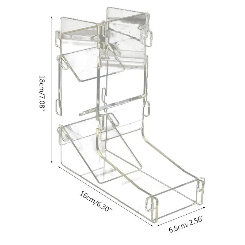 Torre de dados transparente acrílica, juego de mesa artesanal, Torre rodante RPG