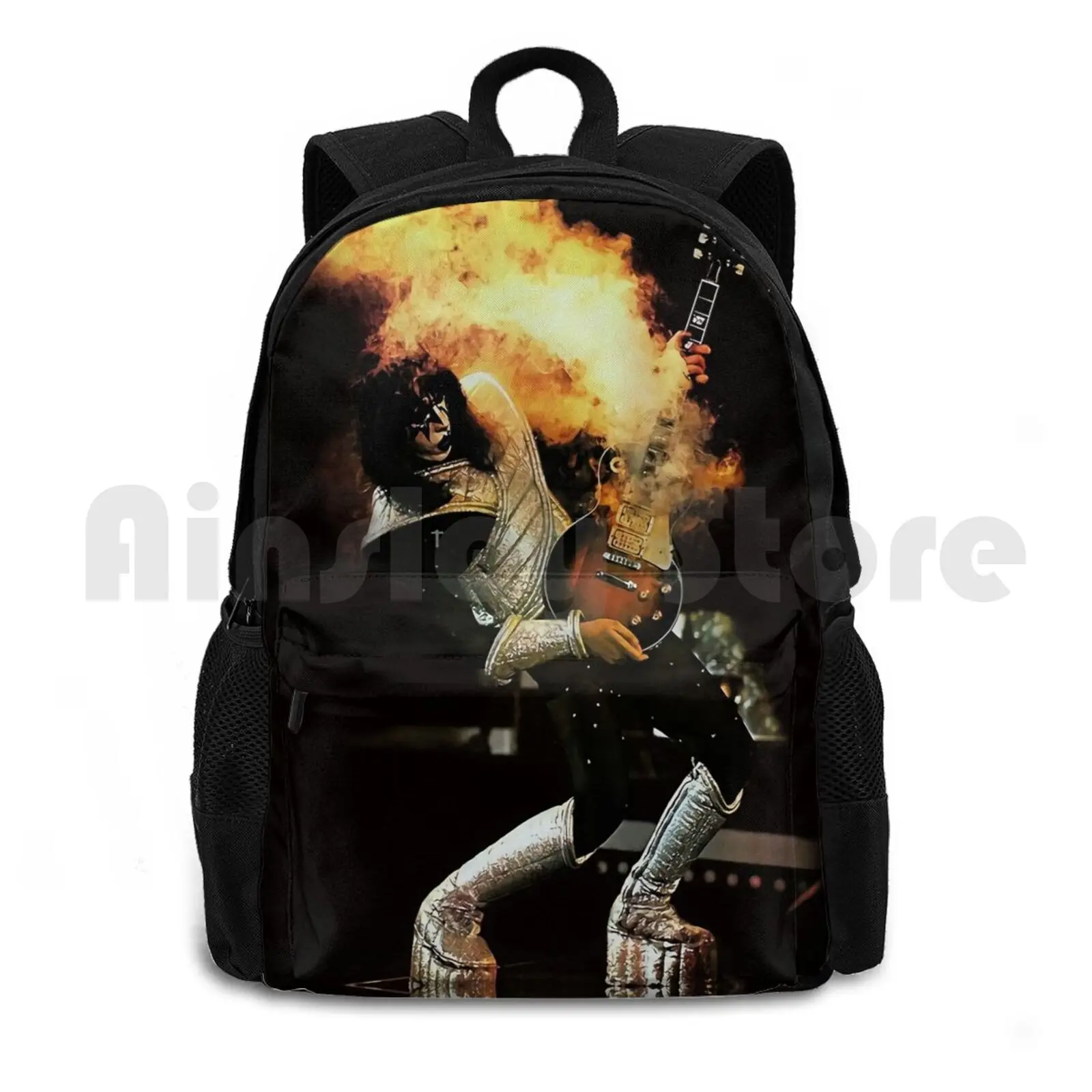 Lover Rock , Kiss , Ace Frehley Live 2 Tee Outdoor Hiking Backpack Waterproof Camping Travel Music Band