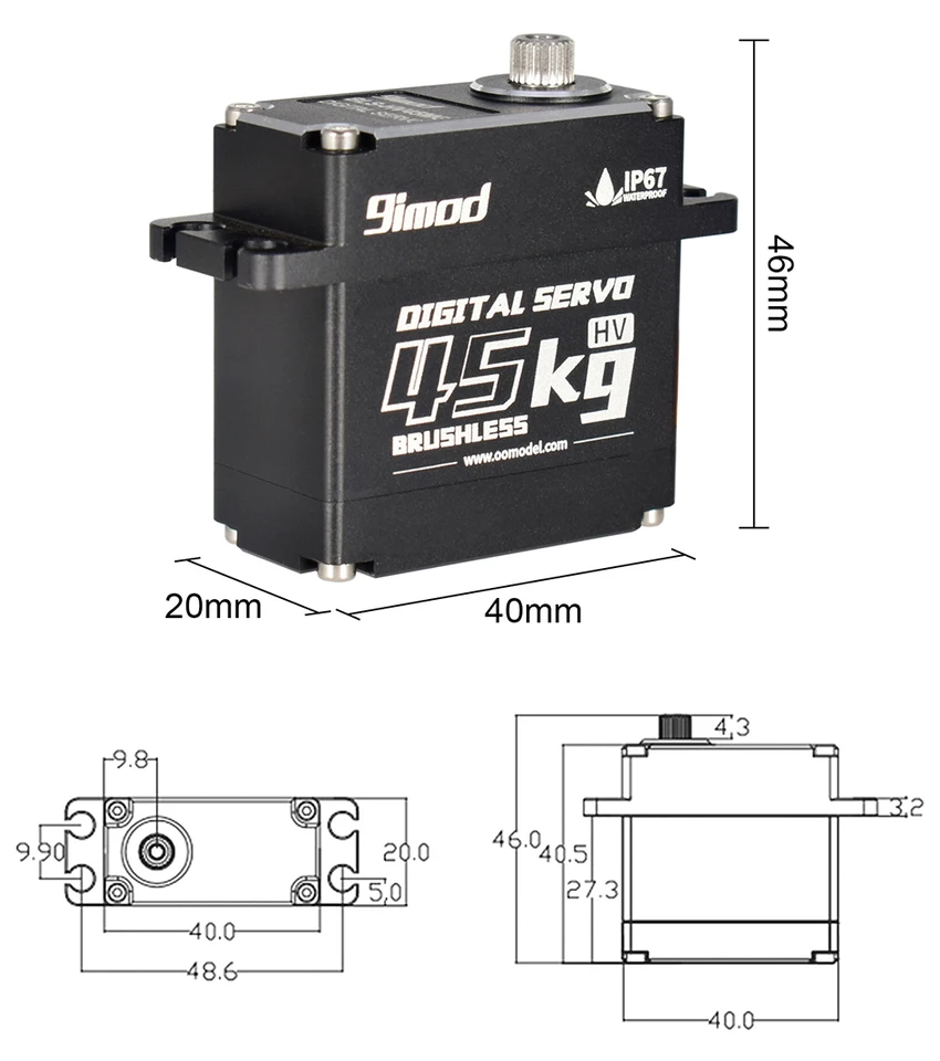 9imod rcサーボモーター,35kg,45kg,25kg,51kg,防水,ブラシレスモーター