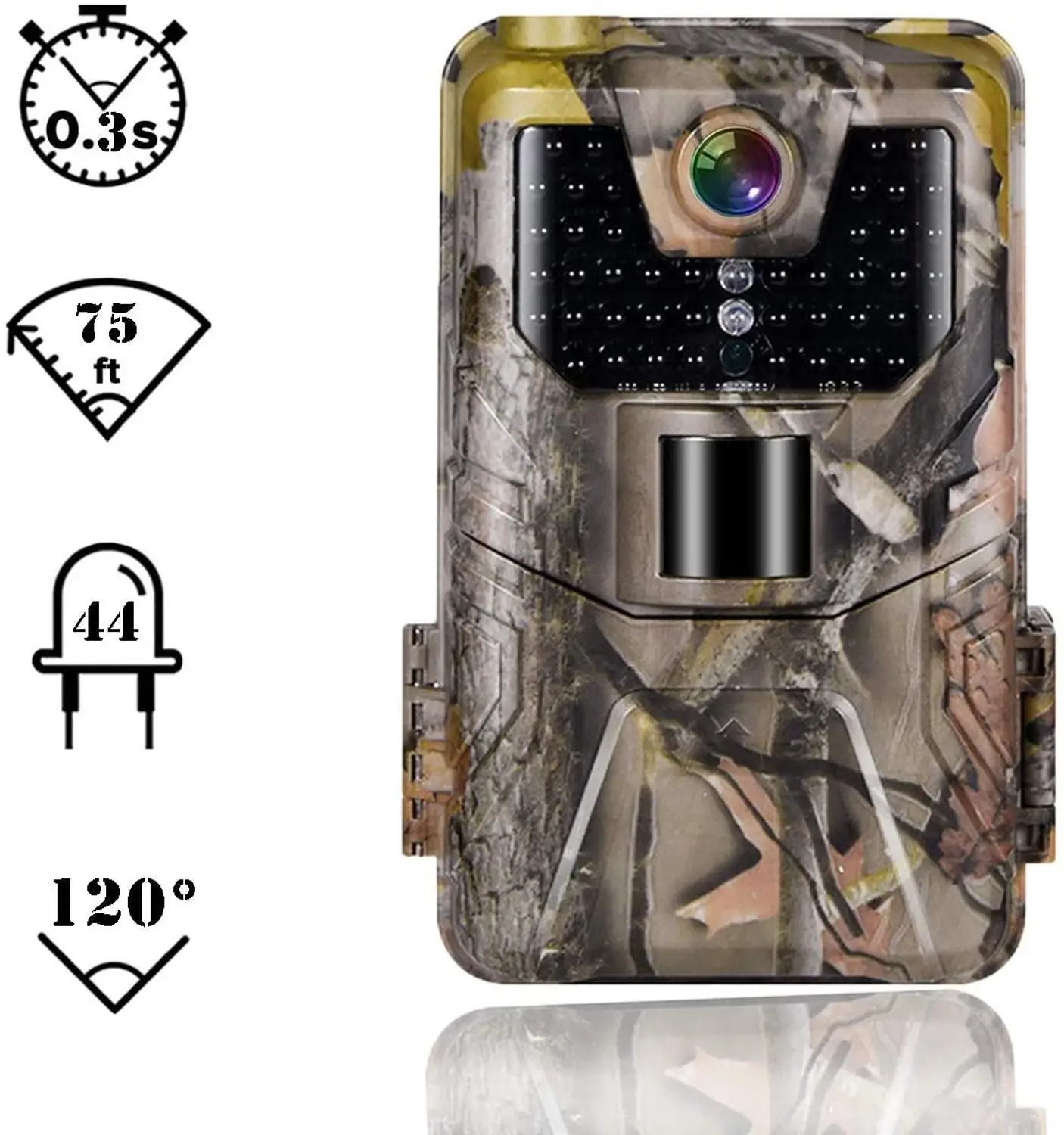 

36MP 2.7K Wildlife Trail Camera Photo Traps 940nm Low Glow Night Vision Wireless Hunting Cameras HC900A Tracking Surveillance