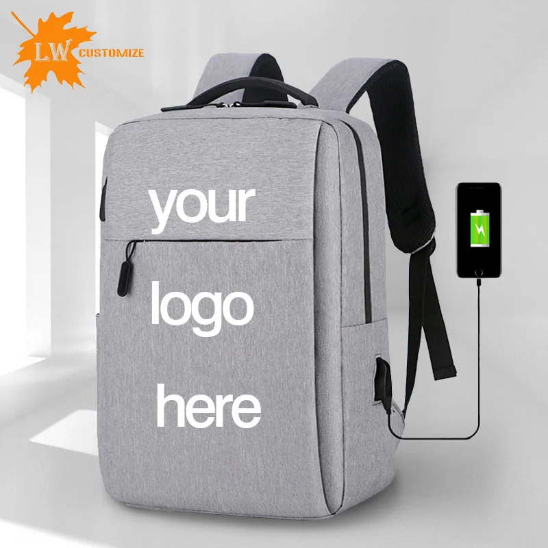 Personalizar mochila de náilon trabalho saco do portátil saco de presente saco de escola dos homens de negócios das mulheres viagem casual mochila