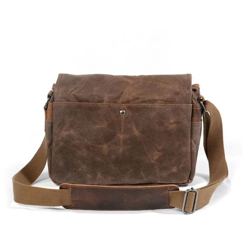 Imagem -04 - Bolsa Mensageiro de Lona Vintage para Homens Bolsa Crossbody Casual Bolsas de Viagem Verdes de Alta Qualidade