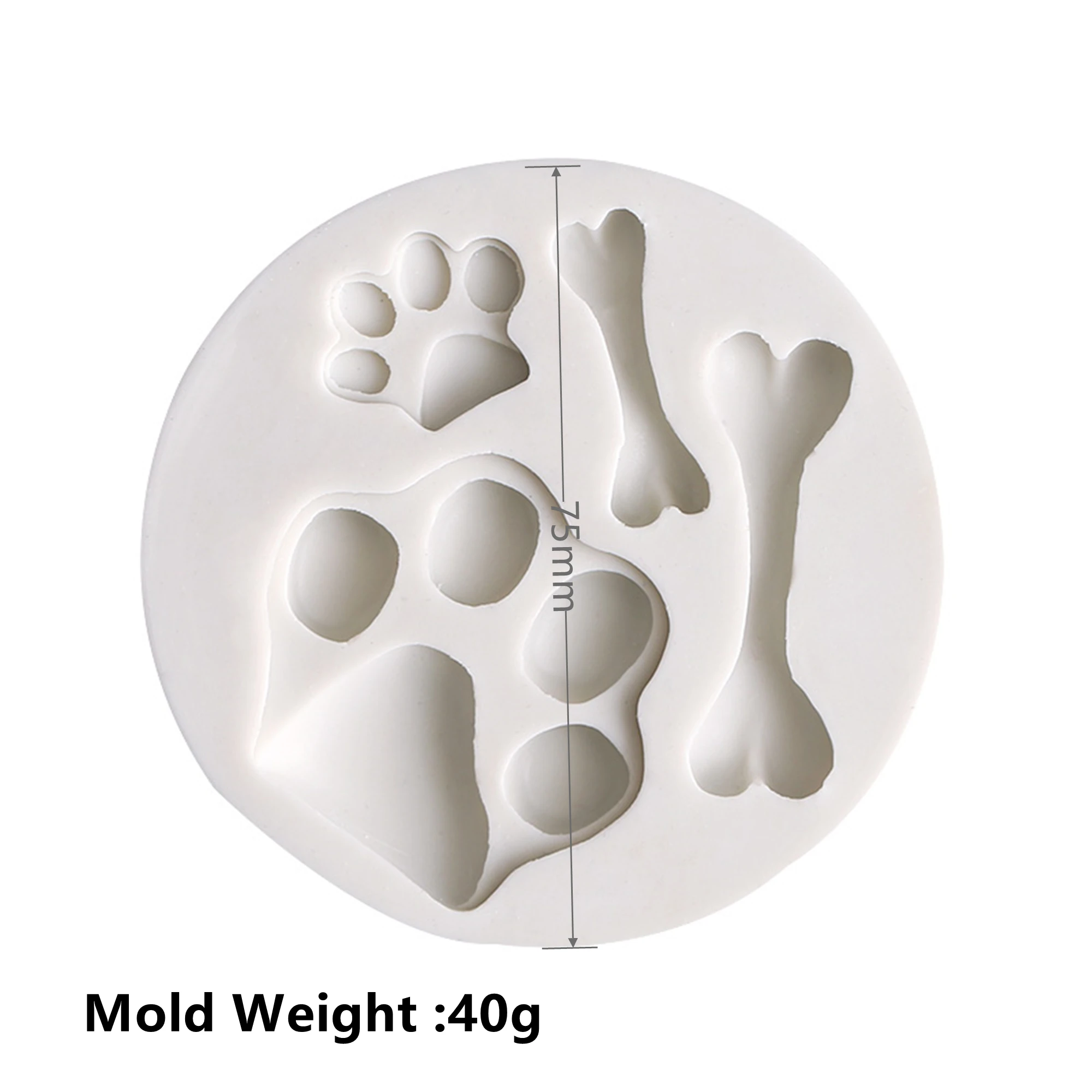 DIY Baking Molds Bone Dog Paw Silicone Mold Cake Decorating Tools Cookie Cutter Pastry Accessory Kitchen Accessoriess
