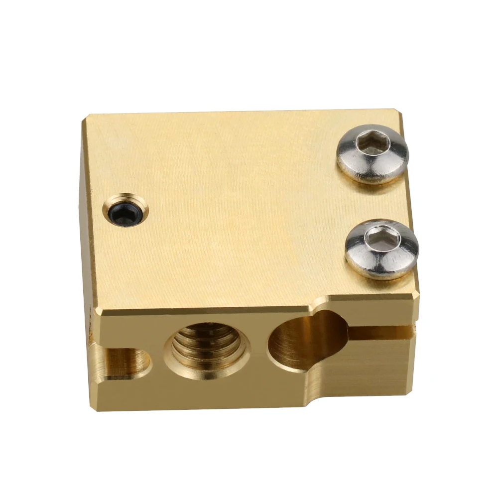Volcano Heater Brass Block for E3D Volcano Hotend Thermistor Sensor PT100 3D Printer 24x20x12mm