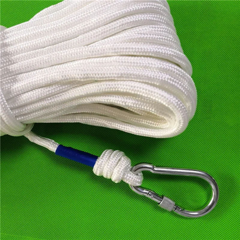 Corda di sicurezza per il fuoco Built-in filo di acciaio di ricambio antincendio e di fuga Arrampicata cavo Cordini Di Sicurezza Diametro 8mm con 2pcs fibbia