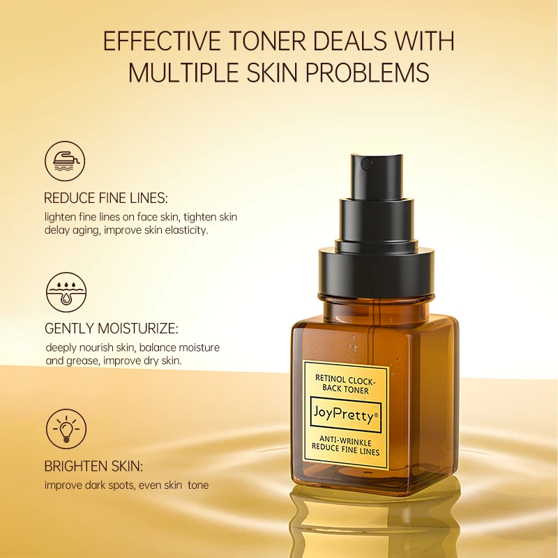 

Retinol Anti Wrinkle Toner Face Oil Control Anti-Aging Fade Fine Lines Water Smooth Facial Skin Care Beauty Health