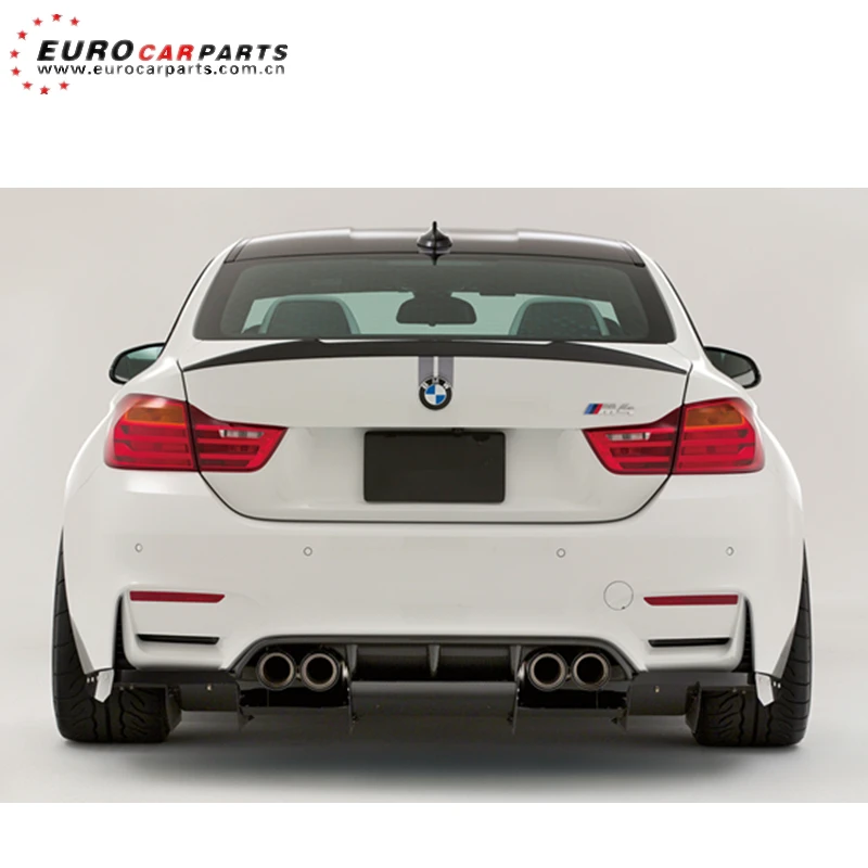 carbon fiber F80 M3 F82 M4 diffuser fit for F80 M3 F82 M4 carbon fiber material rear diffuser with plate VS style diffuser